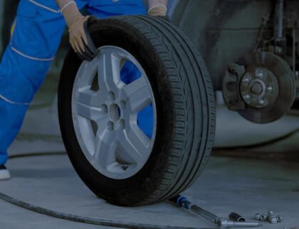 Changing tire